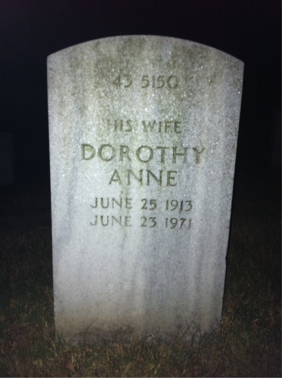 Headstone shared by 2 interments, including Charles Bradley