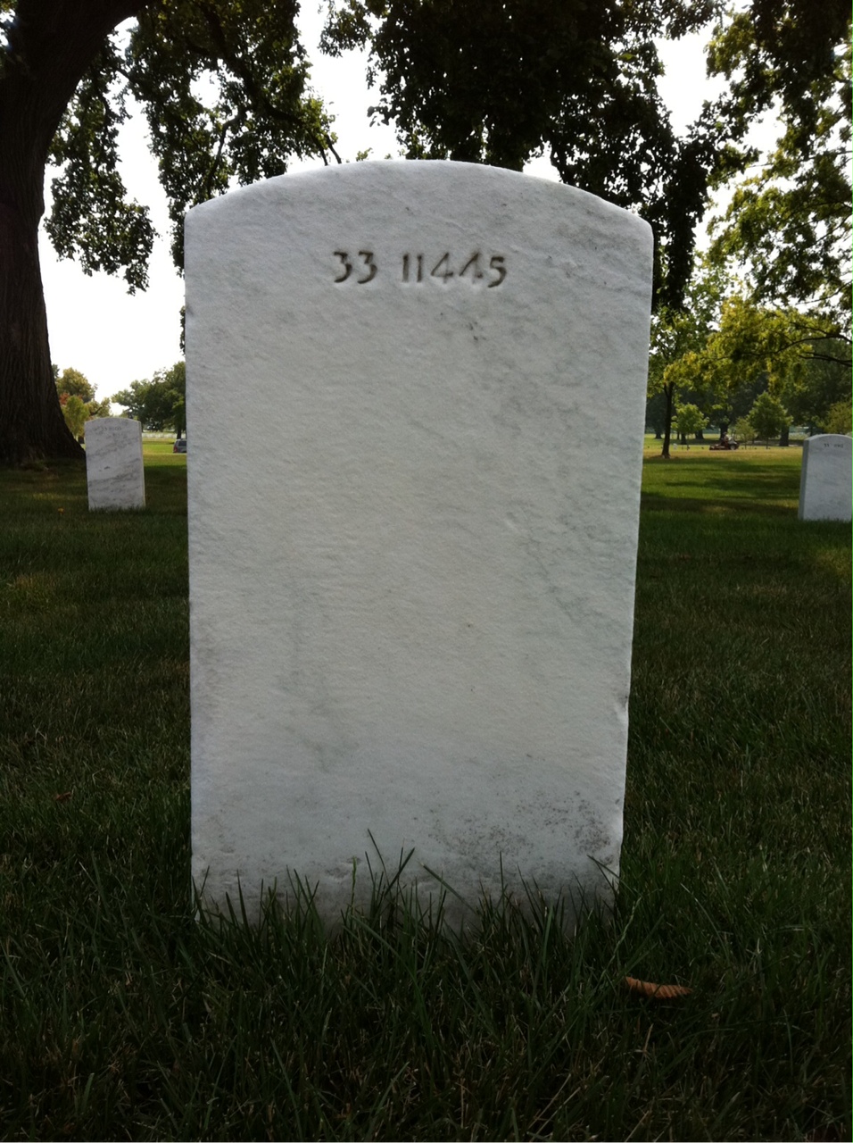 Back of headstone — William Austin