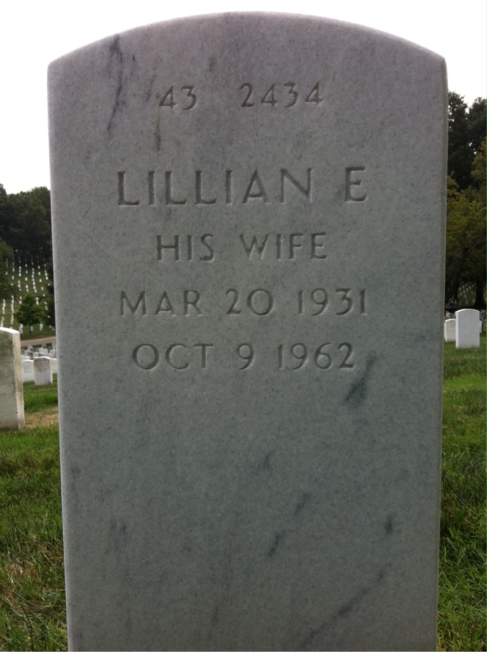 Back of headstone — Charles Dickenson