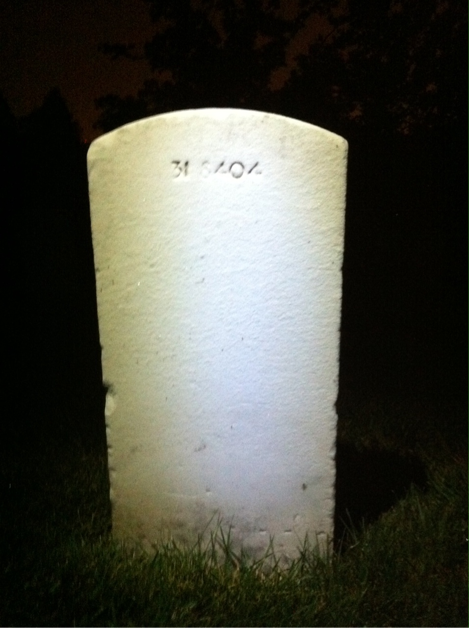 Back of headstone — Alfred Burke