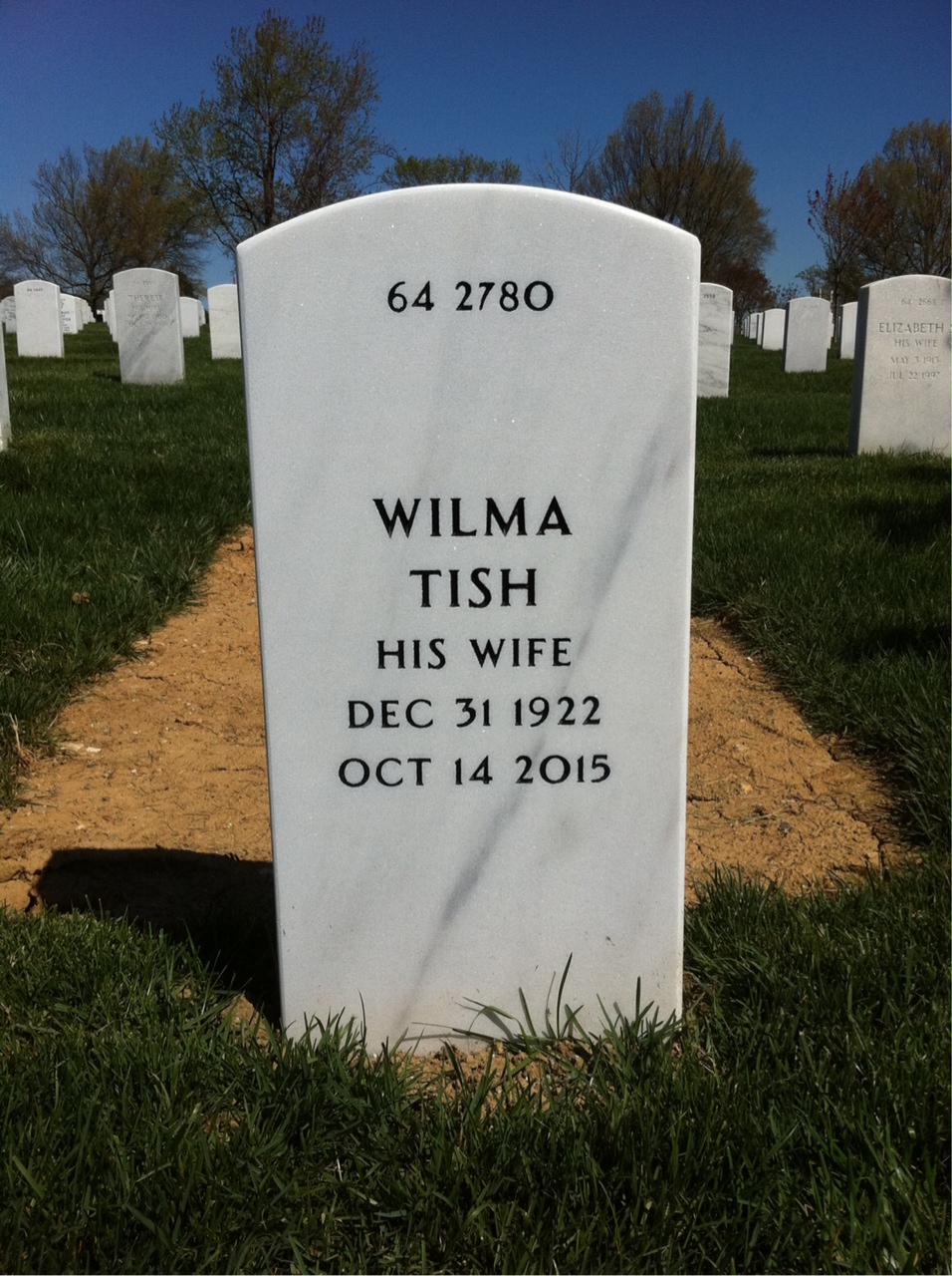Back of headstone — Paul Borlaug