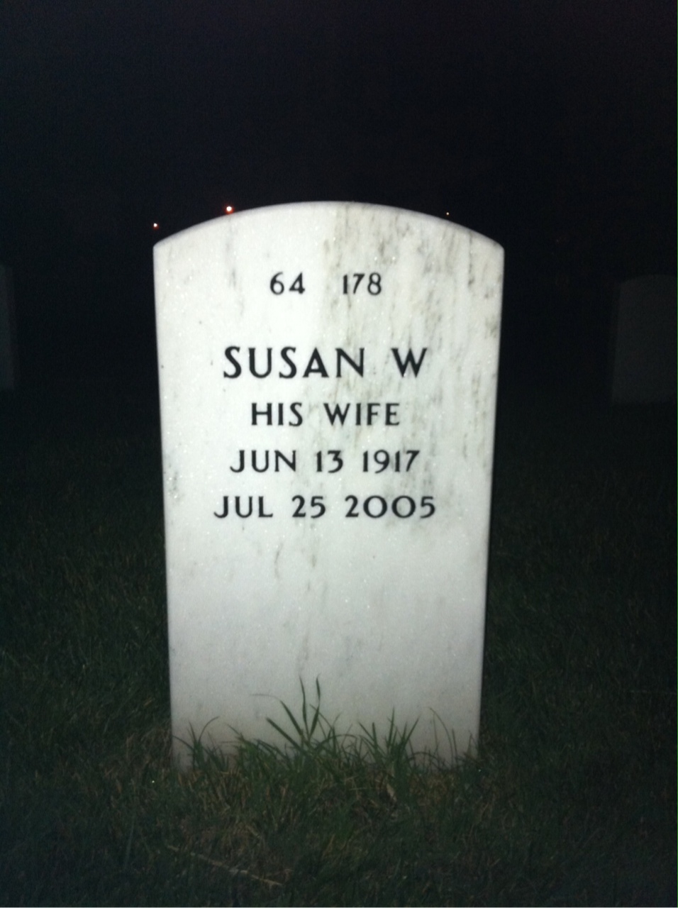 Back of headstone — Paul Crane