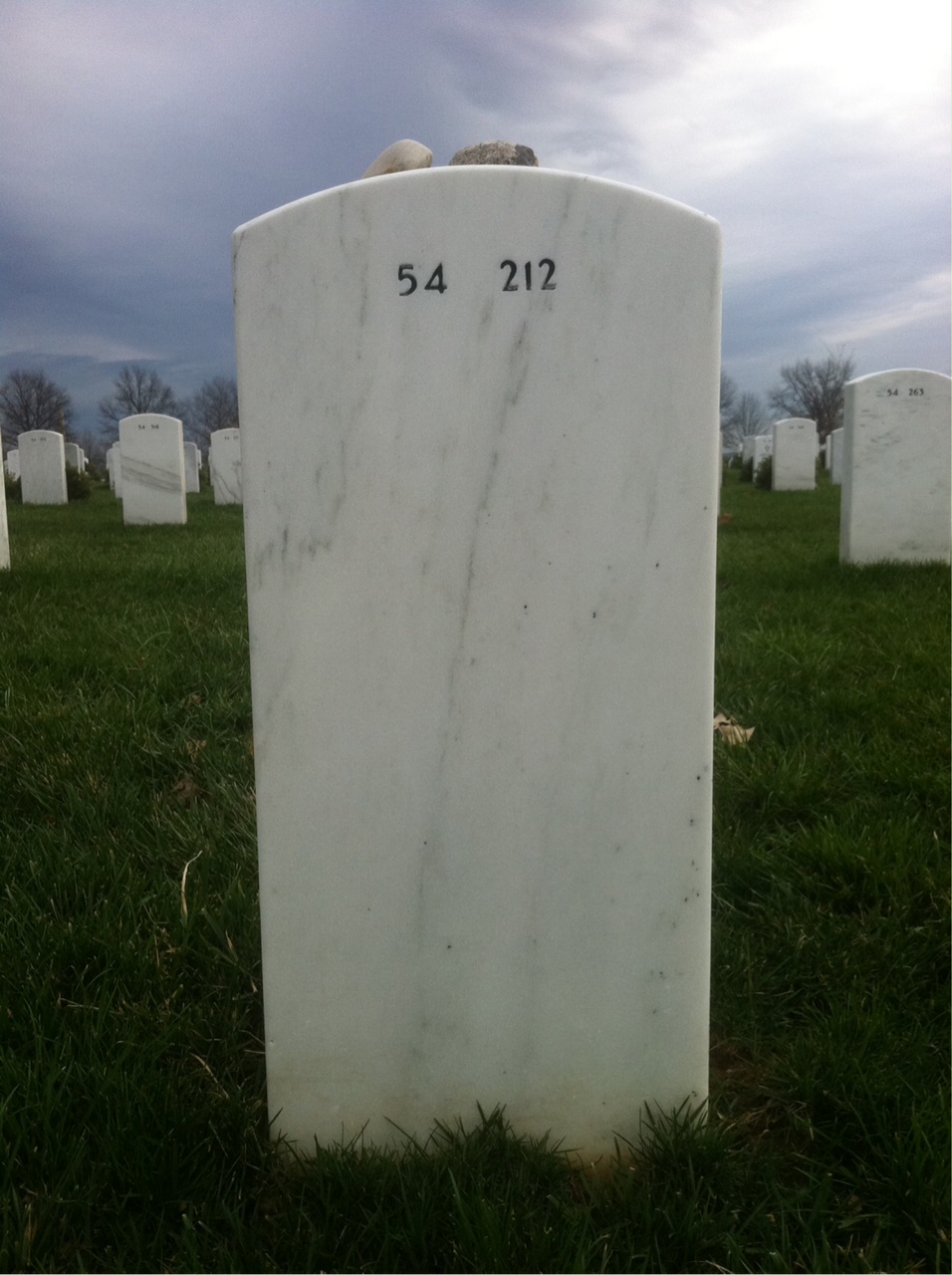 Back of headstone — Bernard Ehrlich