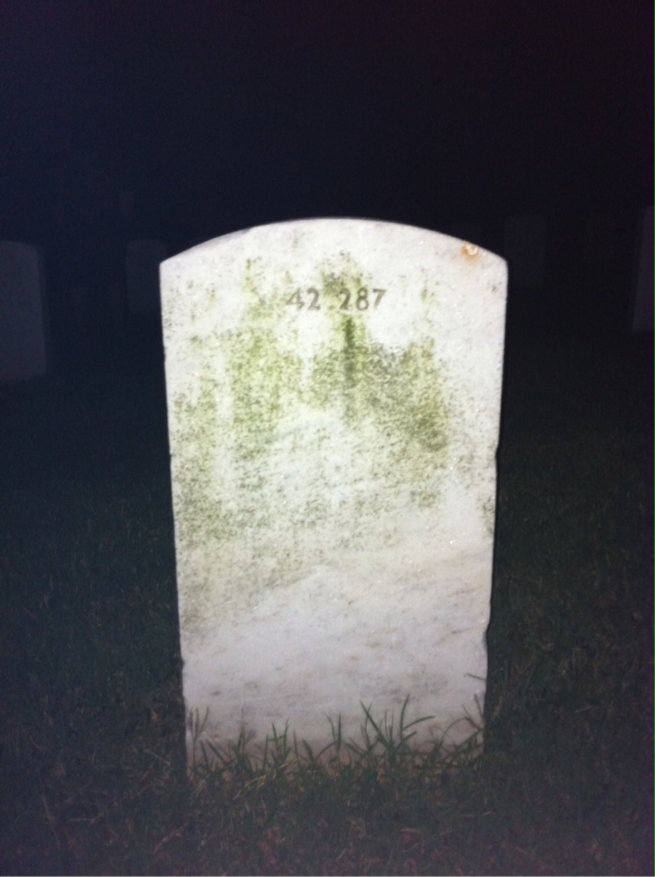 Back of headstone — Keezy Bracey