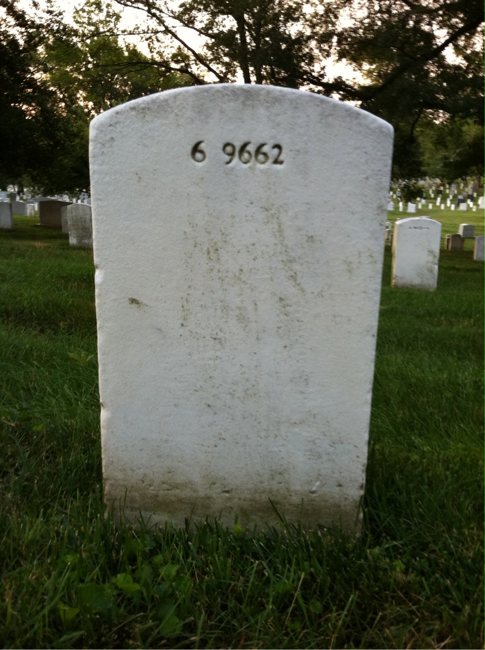 Back of headstone — Dovie Montgomery