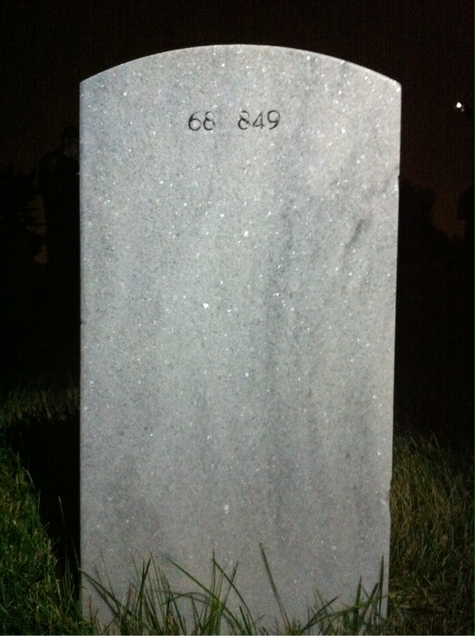 Back of headstone — Fred R Conner