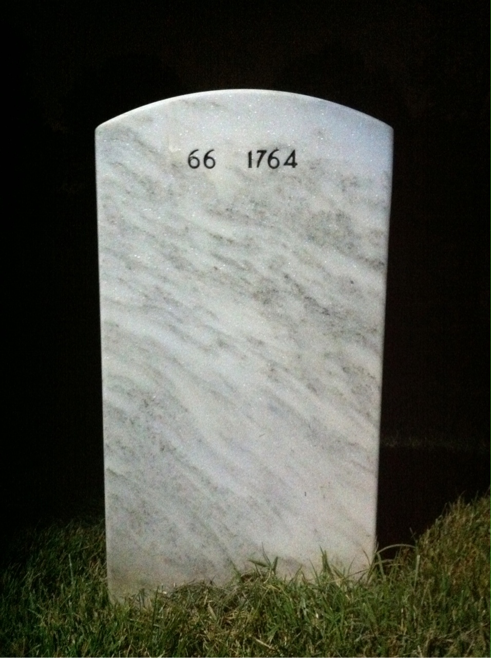 Back of headstone — Michael Phipps