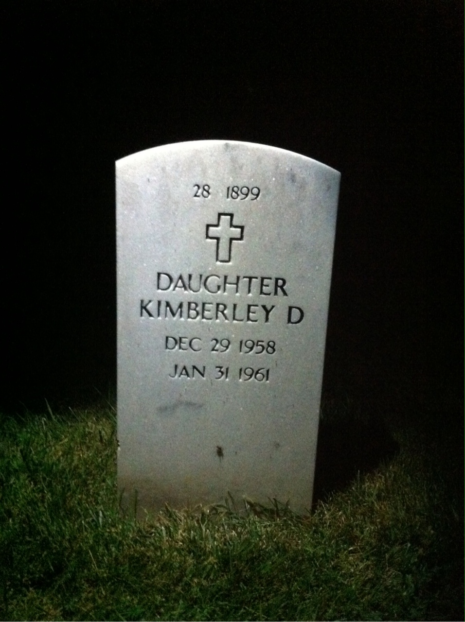 Back of headstone — Carlton Kellogg