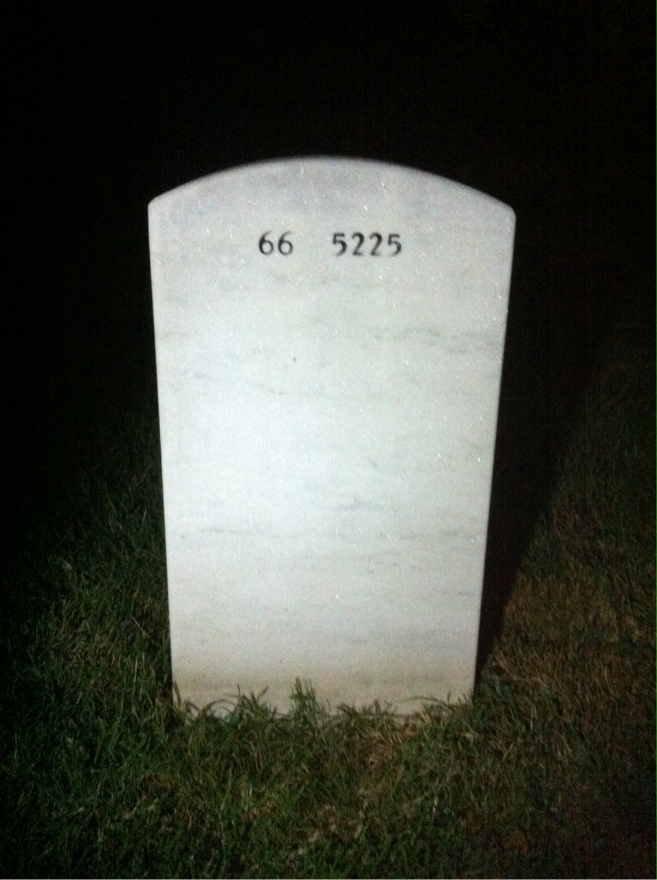 Back of headstone — Richard Segich
