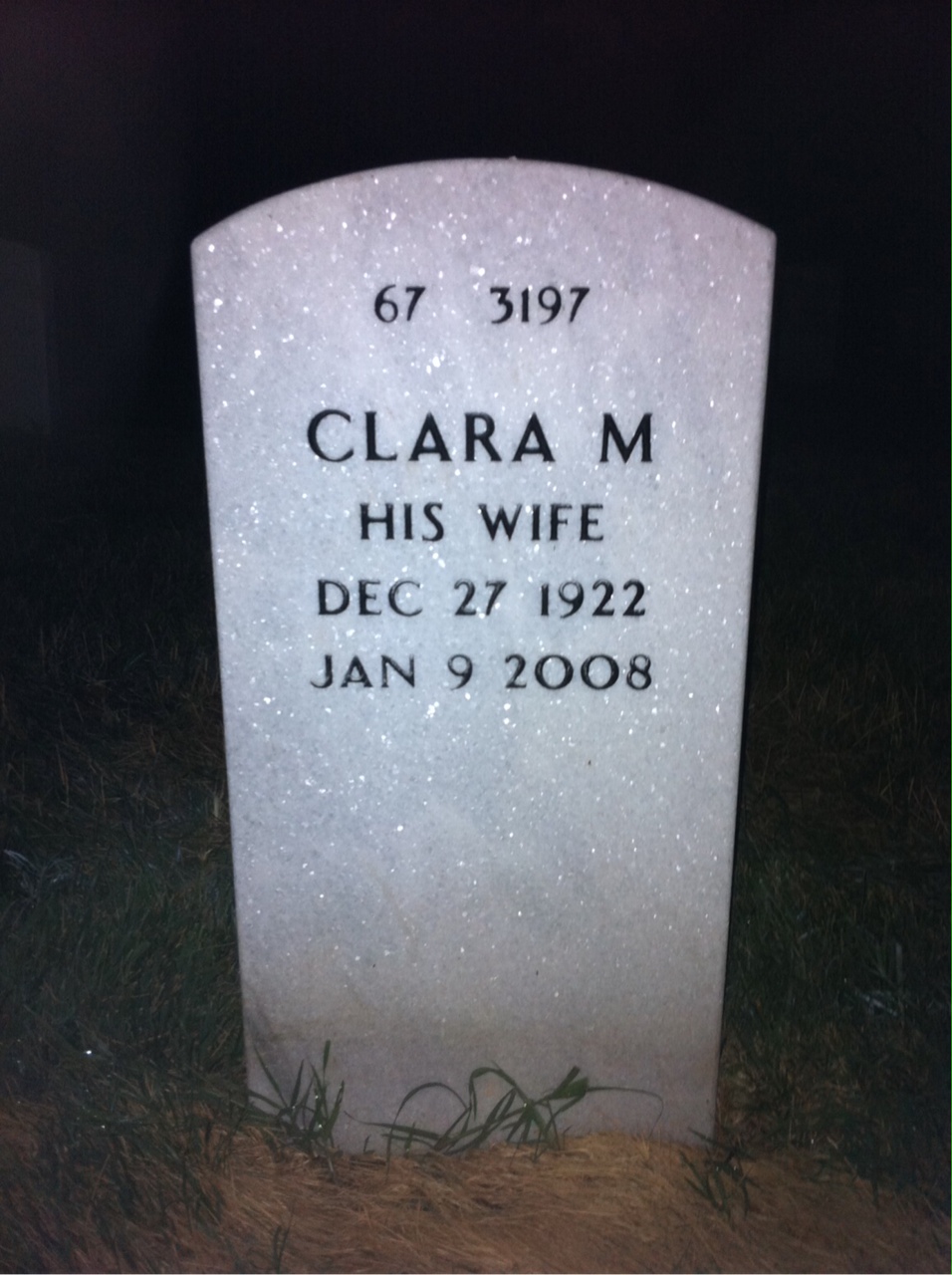 Back of headstone — Joseph Kuntz