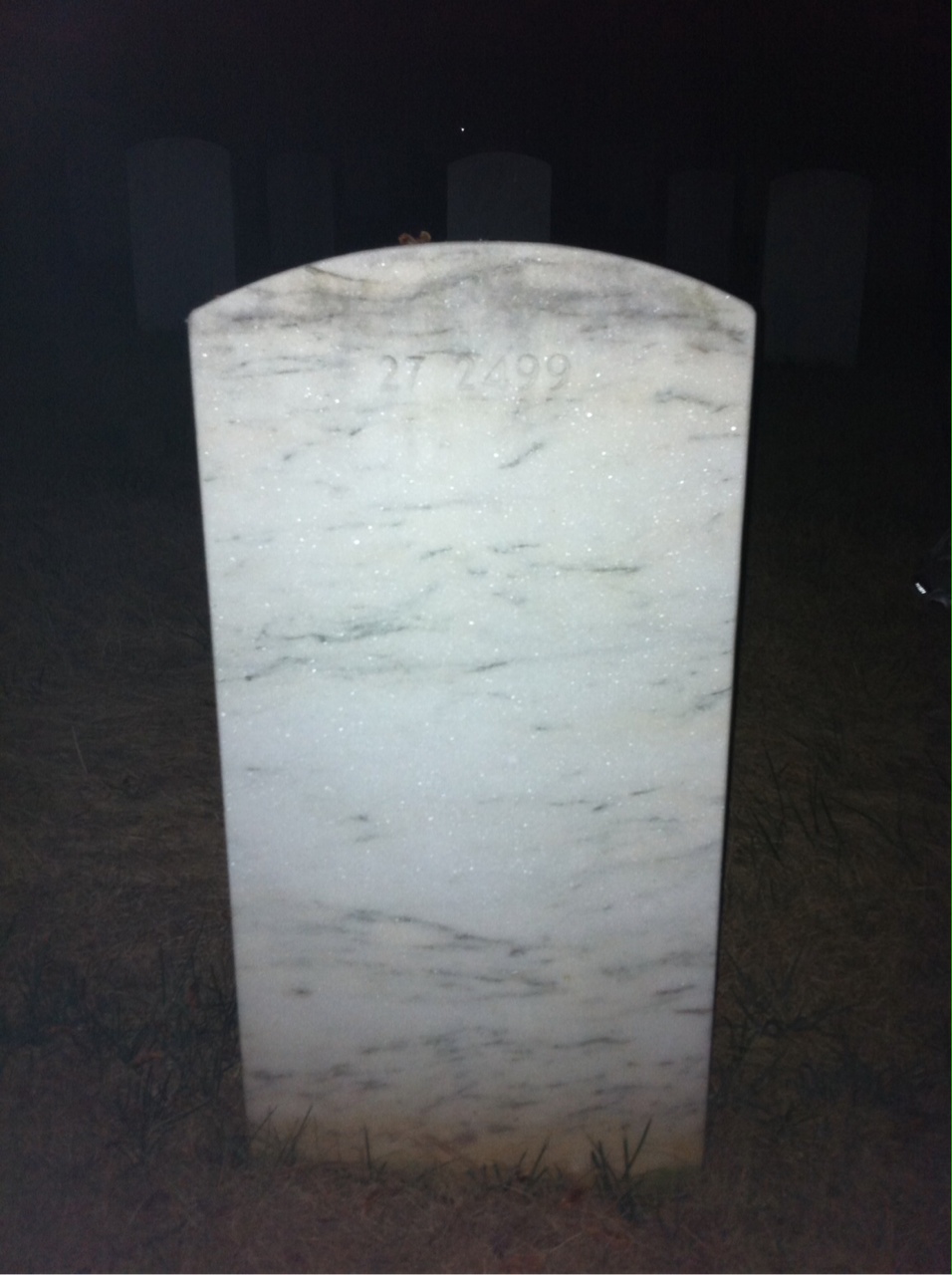 Back of headstone — R Bailey