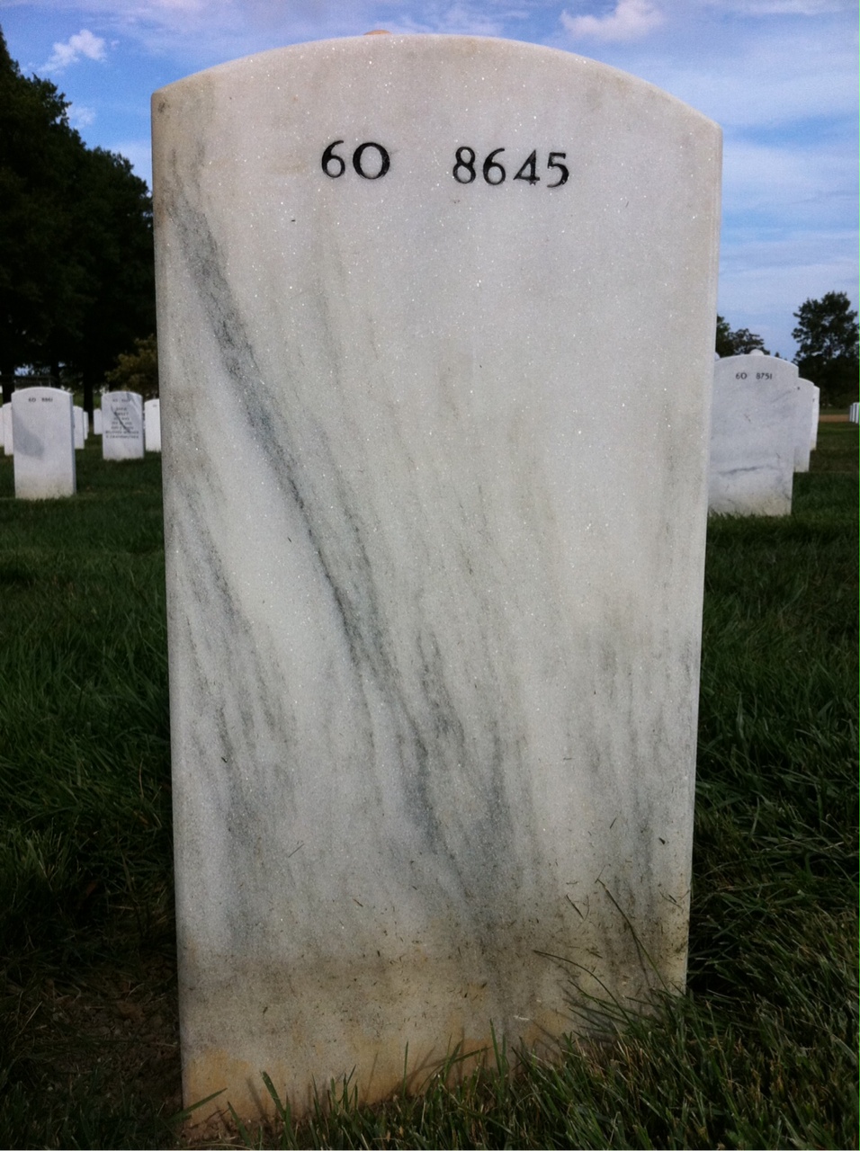 Back of headstone — Jon Lockey