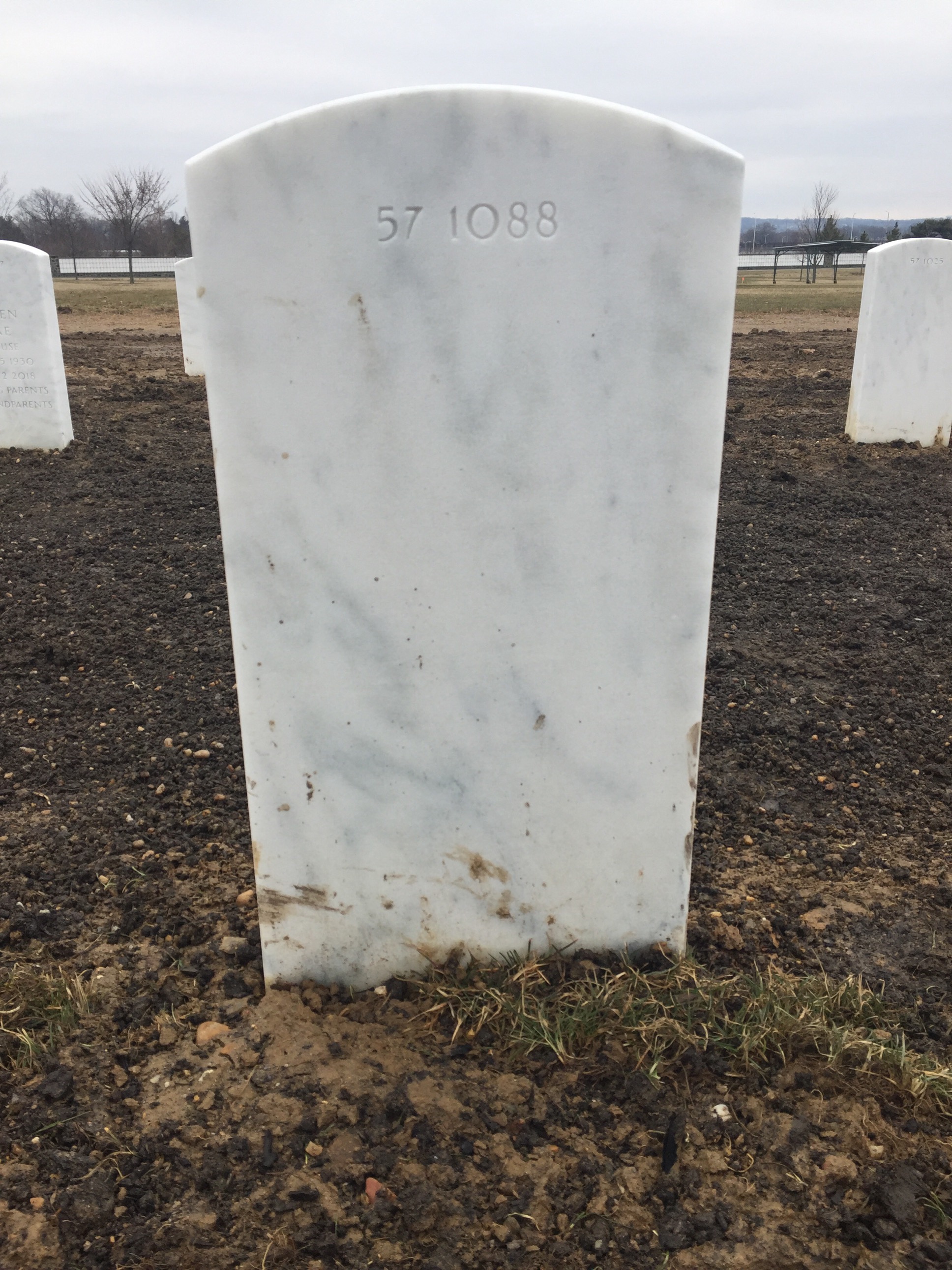 Back of headstone — William Askins