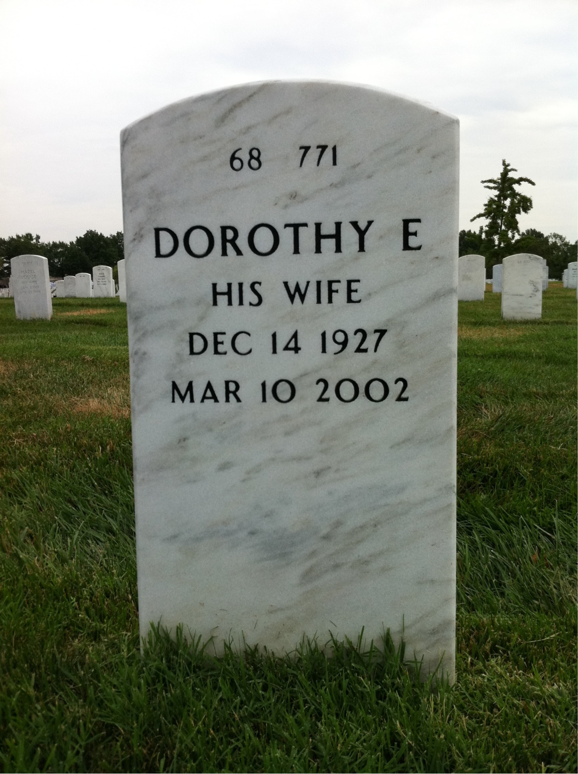 Back of headstone — John Cleere