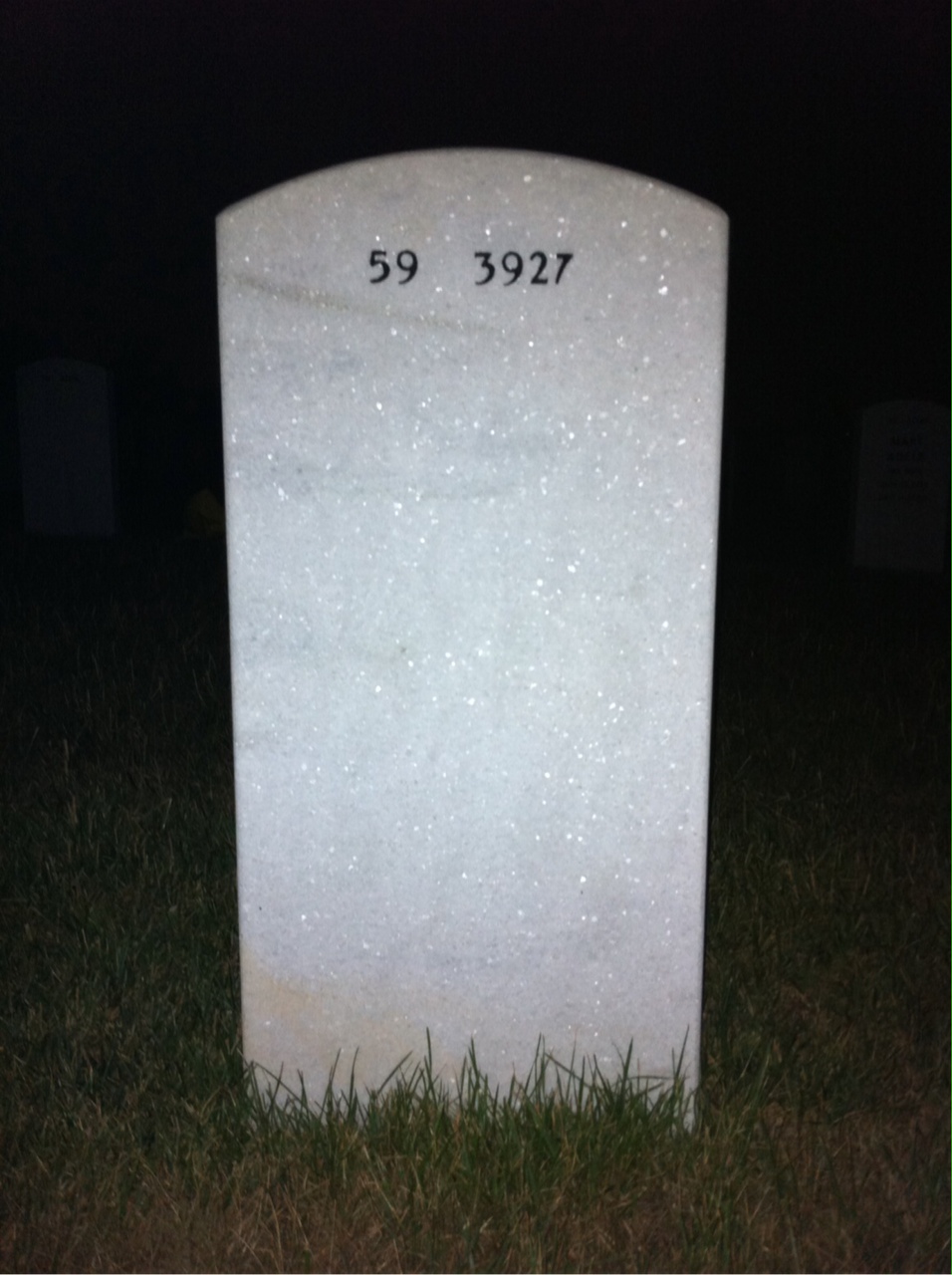 Back of headstone — Jessie Wisdom