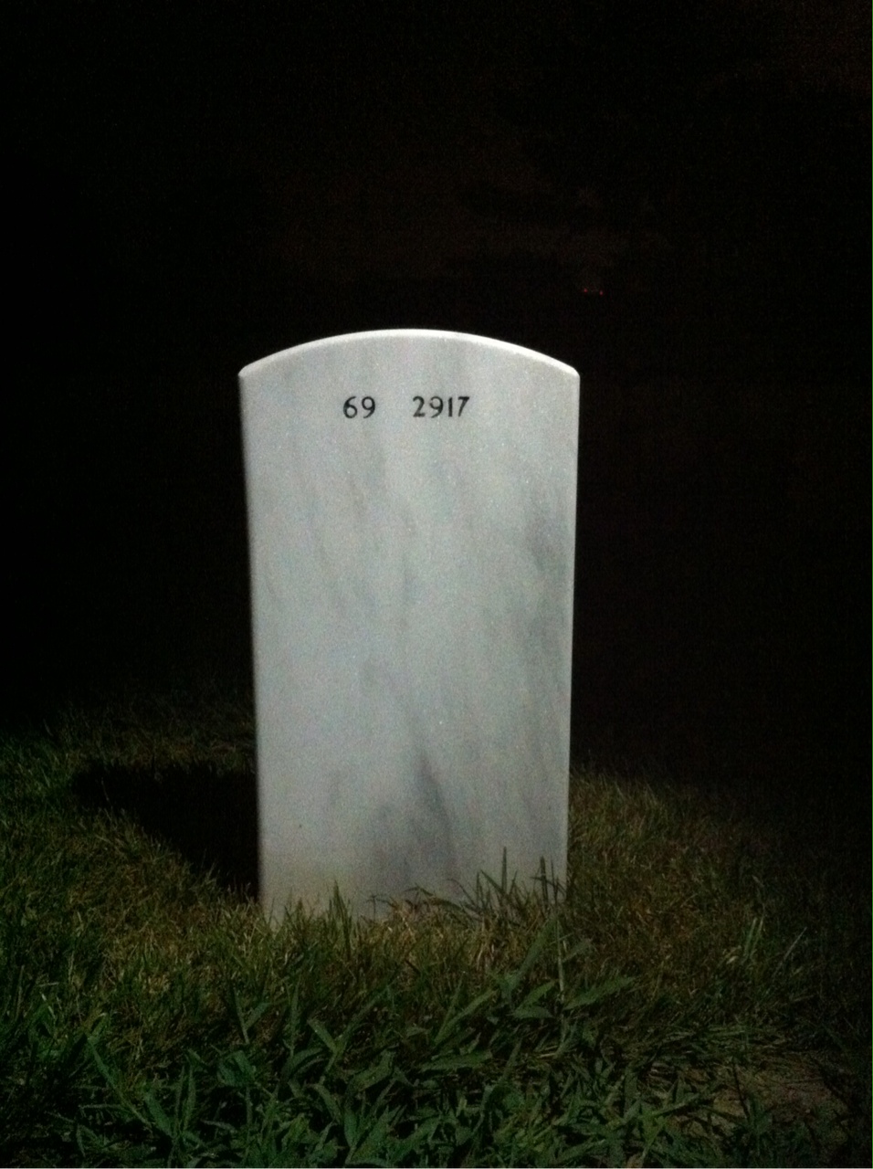 Back of headstone — Richard Baldwin