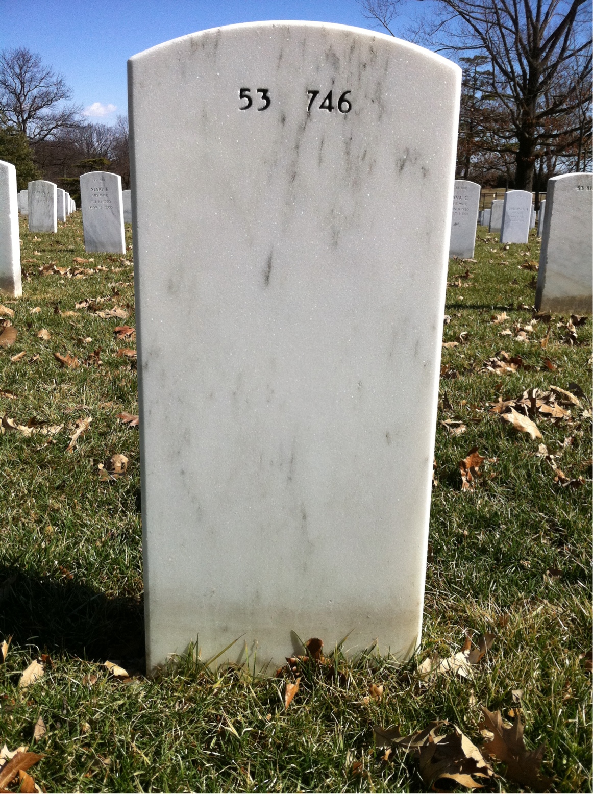 Back of headstone — George Charlton