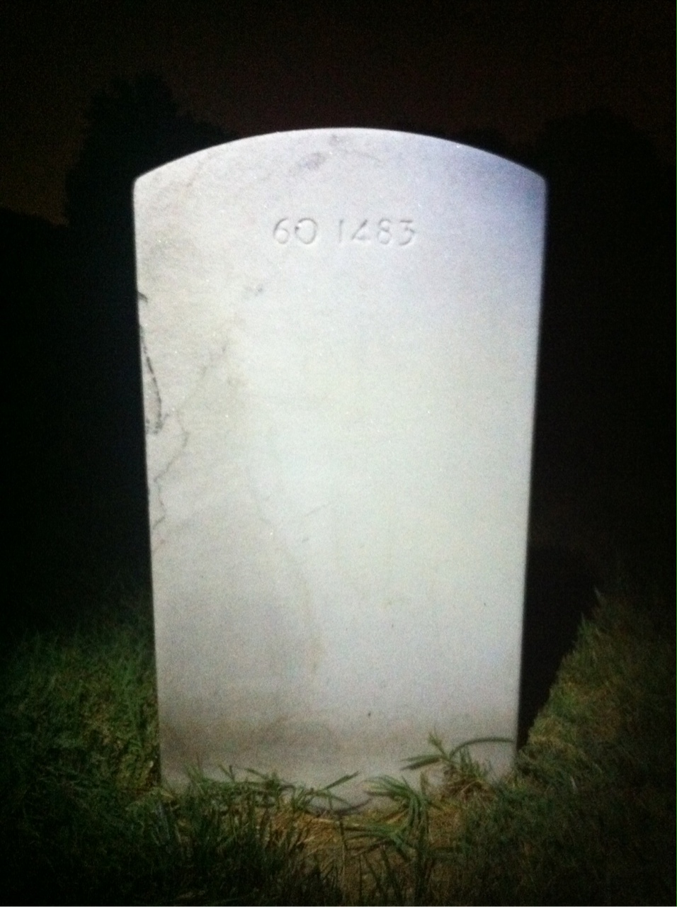 Back of headstone — Joseph Arant