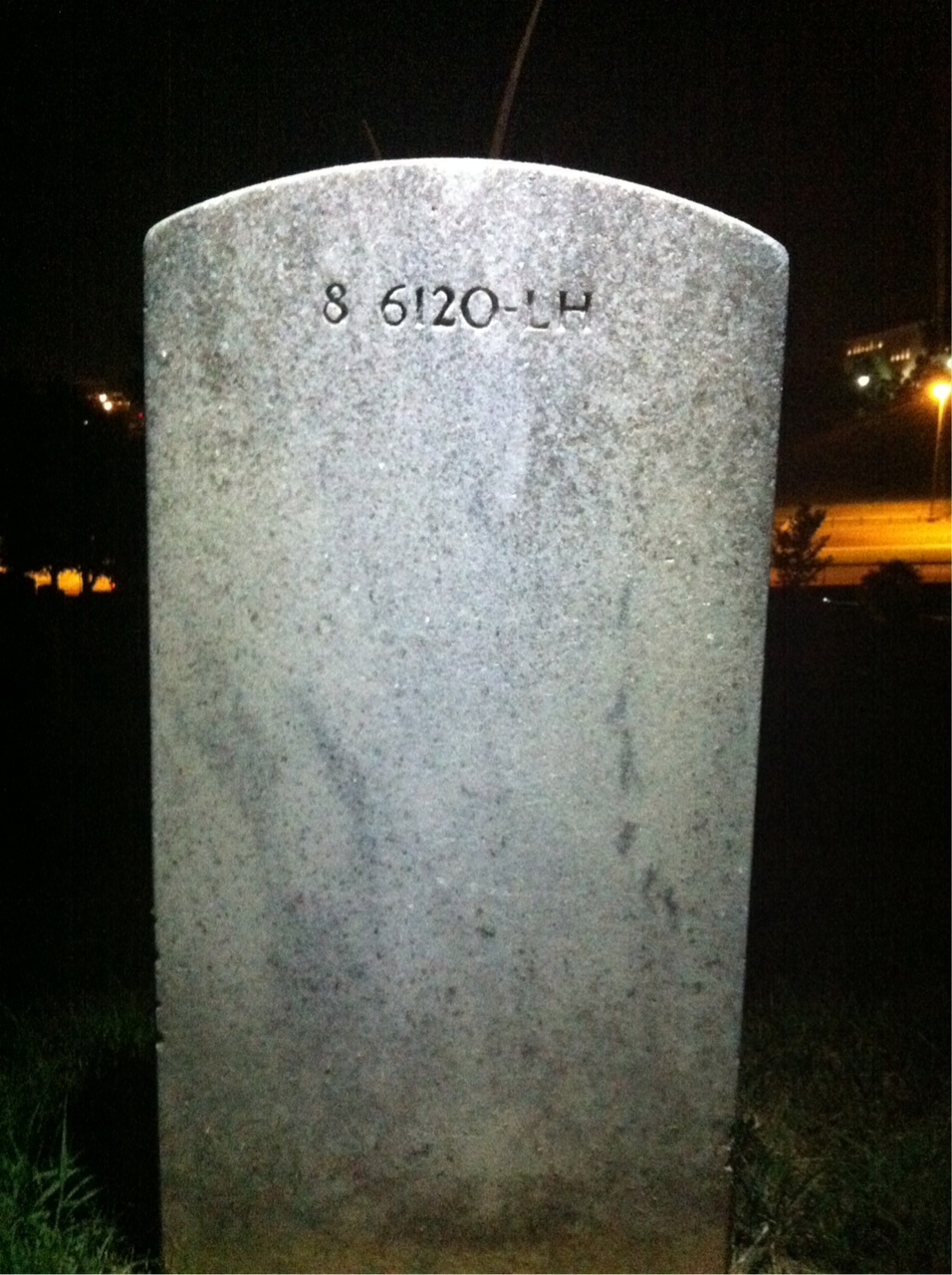 Back of headstone — Florence Muschlitz
