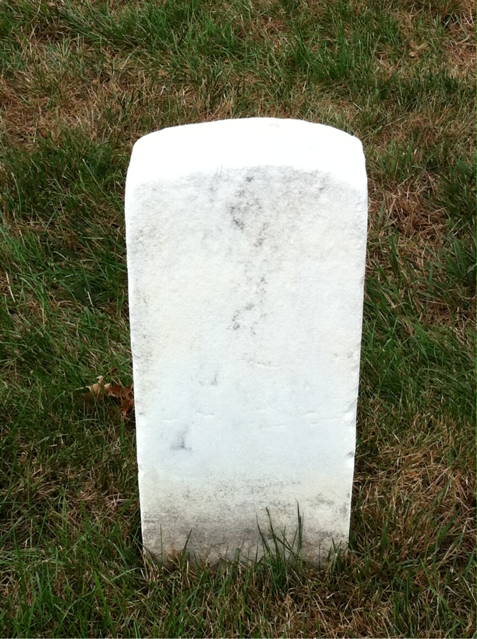 Back of headstone — Burton Morse