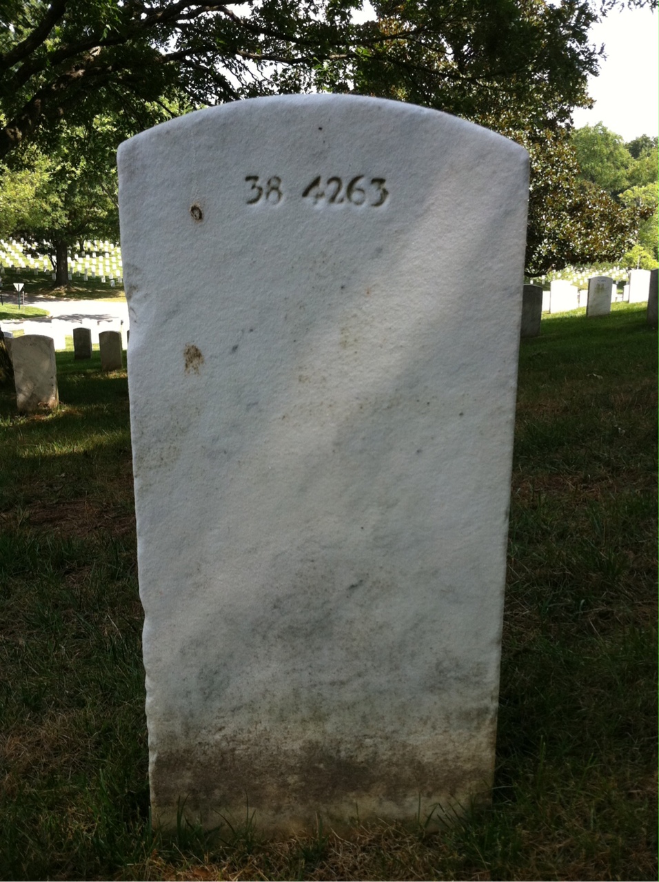 Back of headstone — George Lockhart