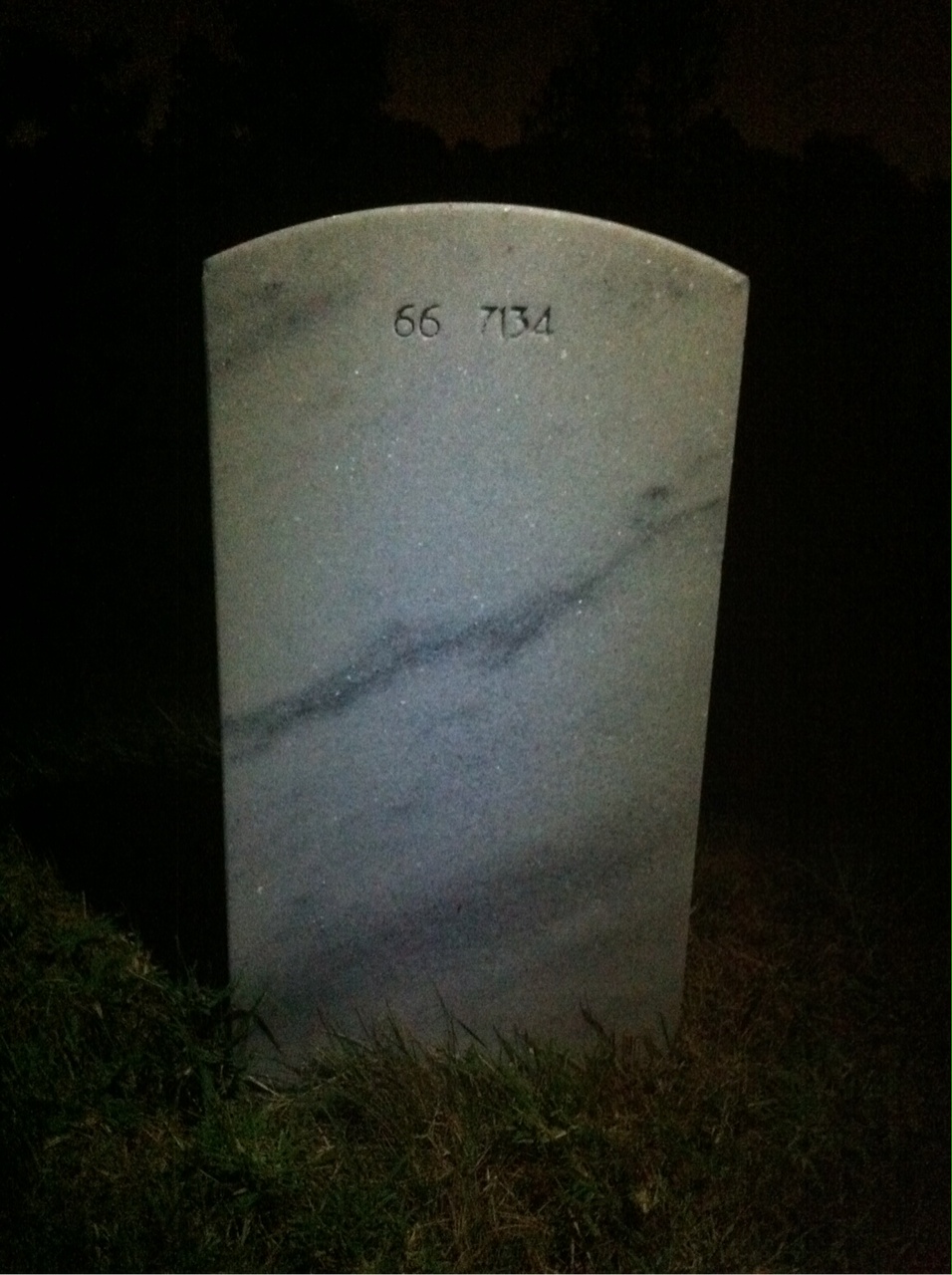 Back of headstone — Michael Akos