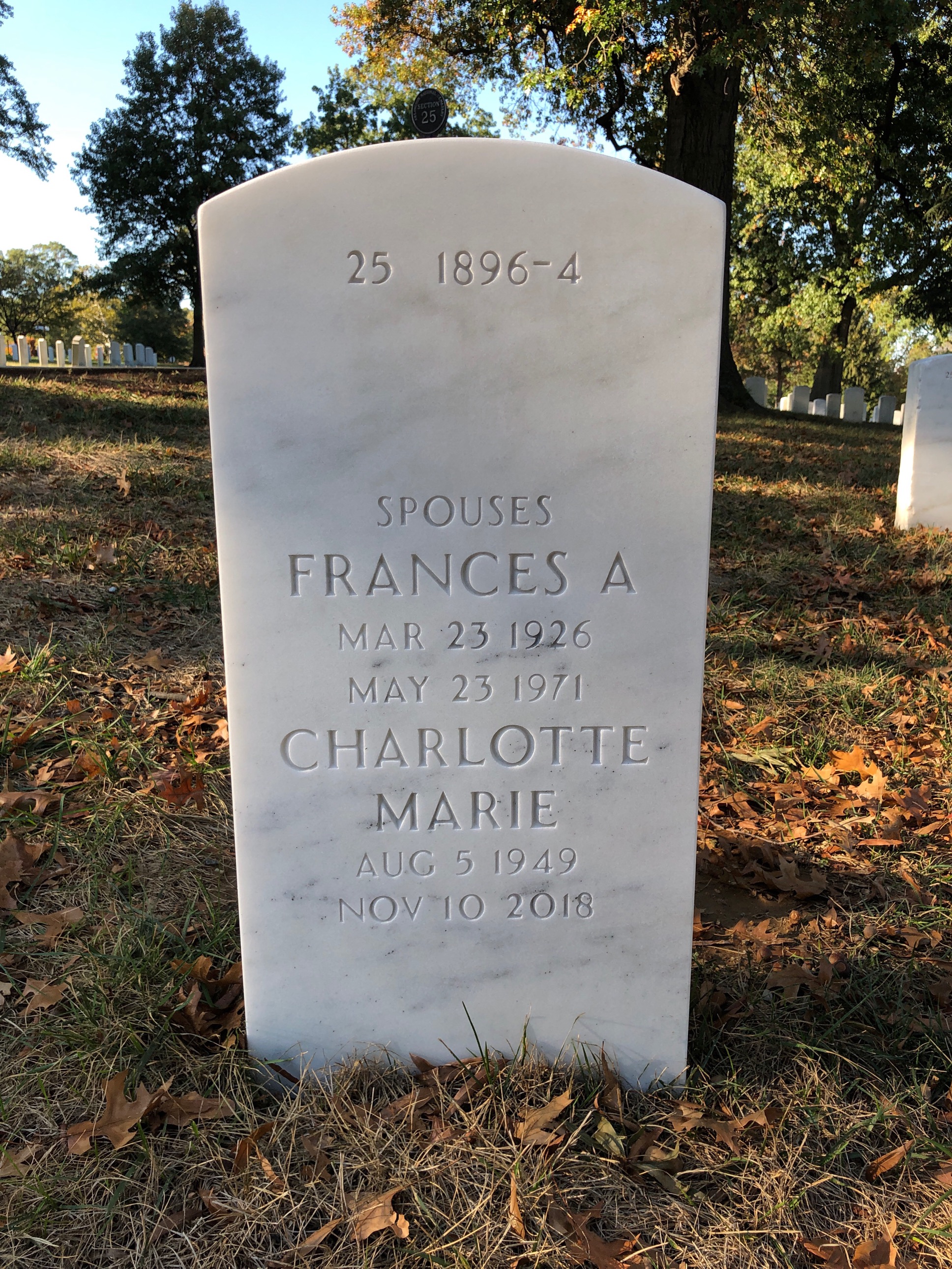 Back of headstone — Robert Johnson
