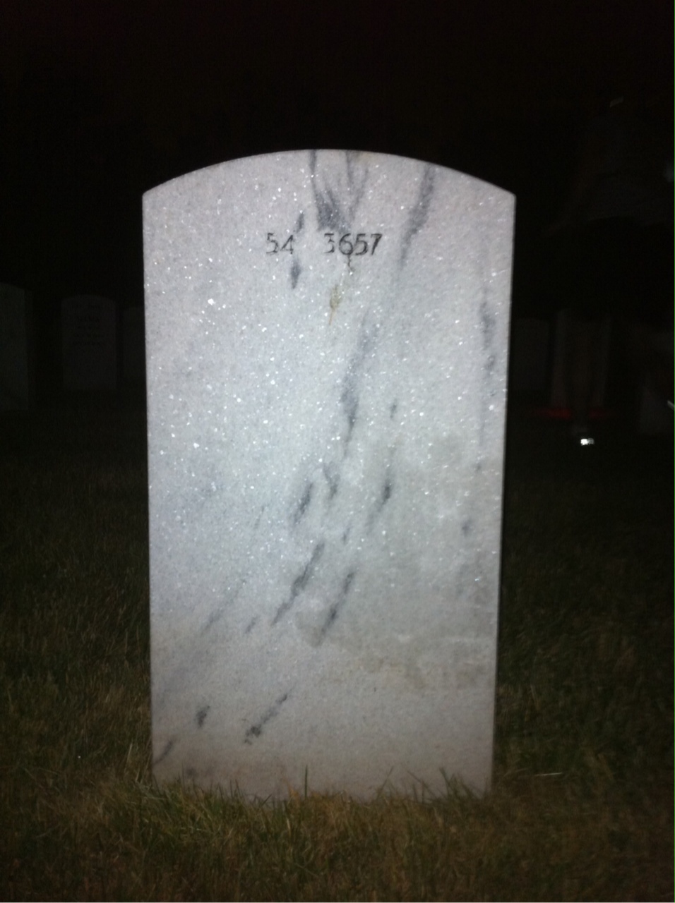 Back of headstone — Edward Gould