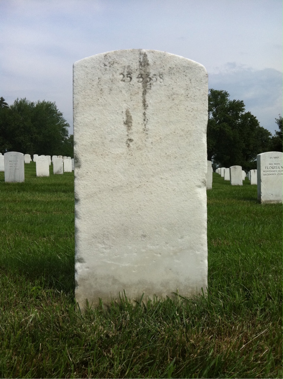 Back of headstone — Richard Mcneil