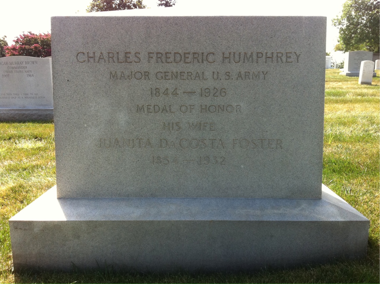 Headstone of Charles Frederic Humphrey