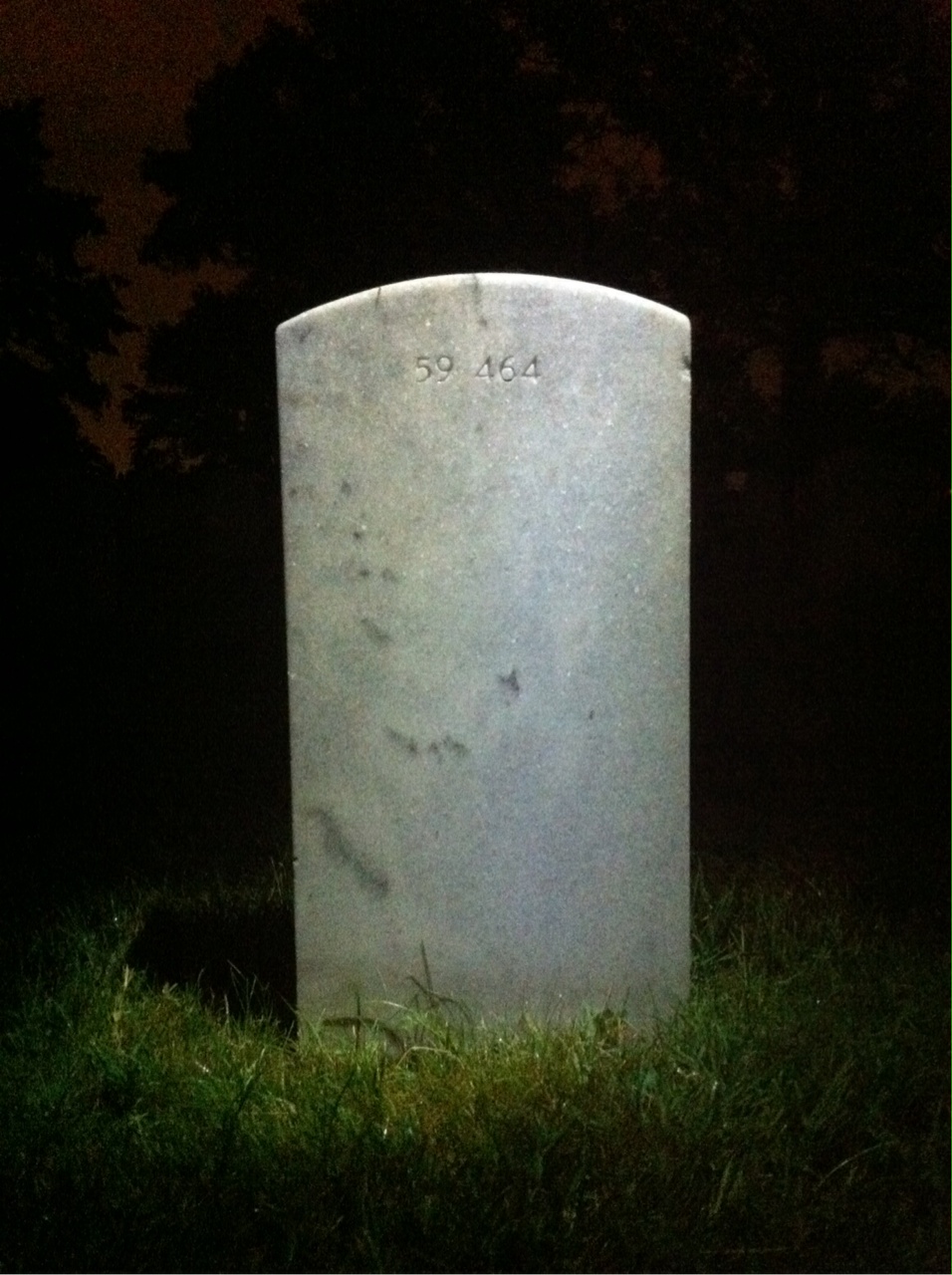 Back of headstone — John Roland Turner
