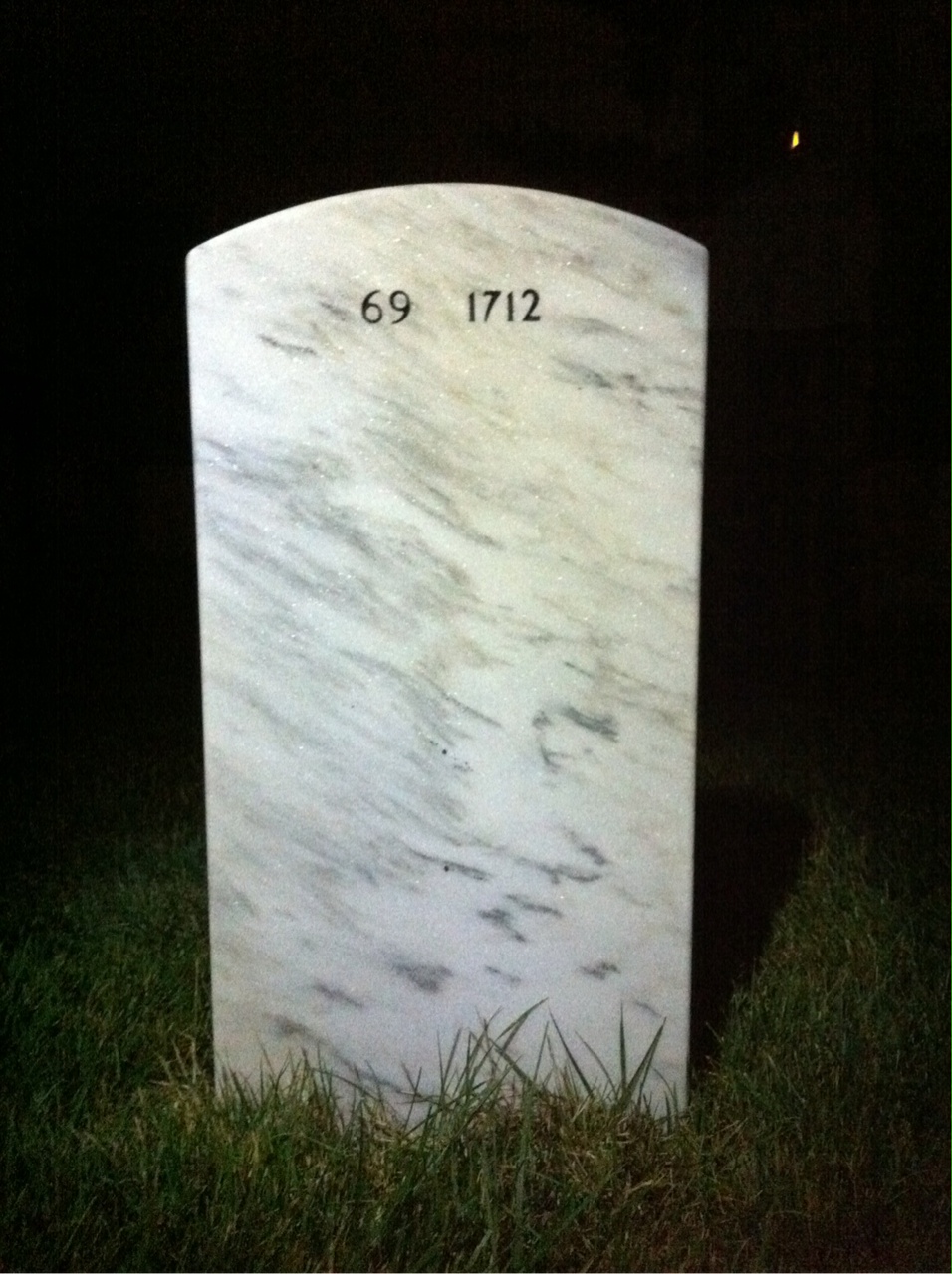 Back of headstone — Noel Wilkie