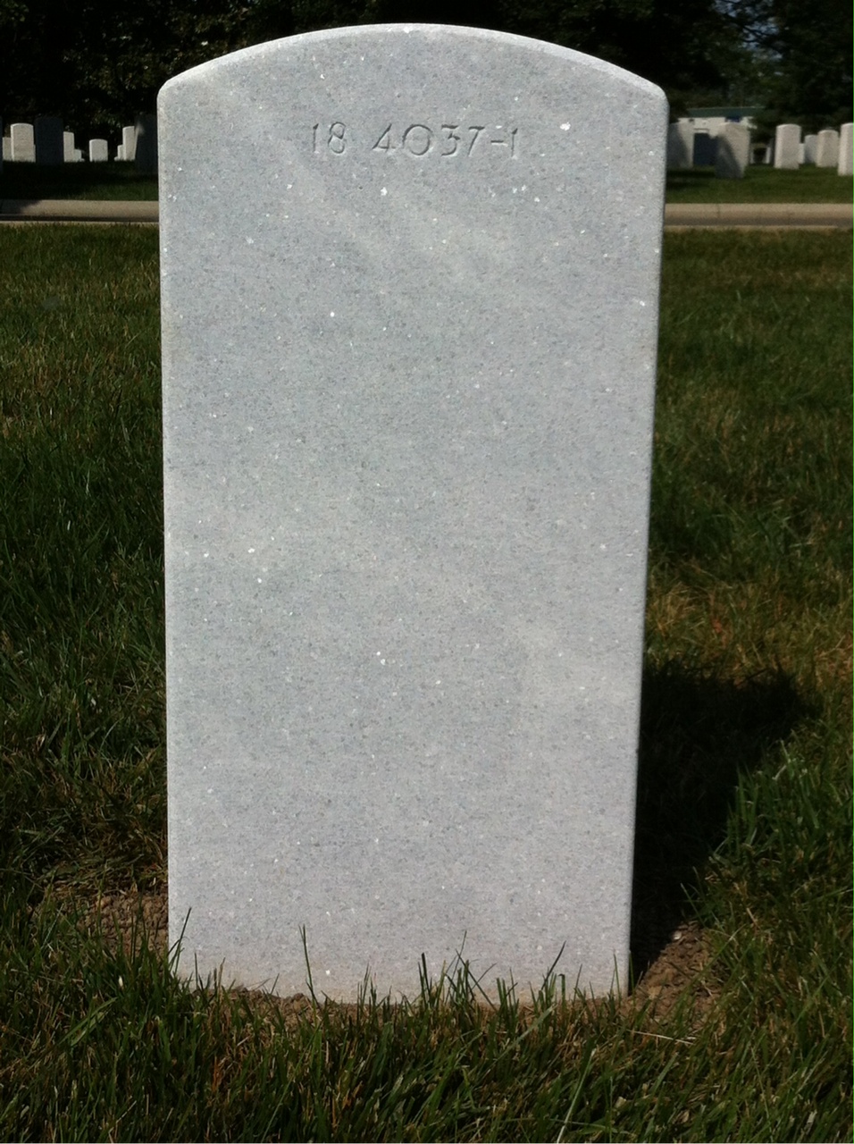 Back of headstone — Clay R Smith