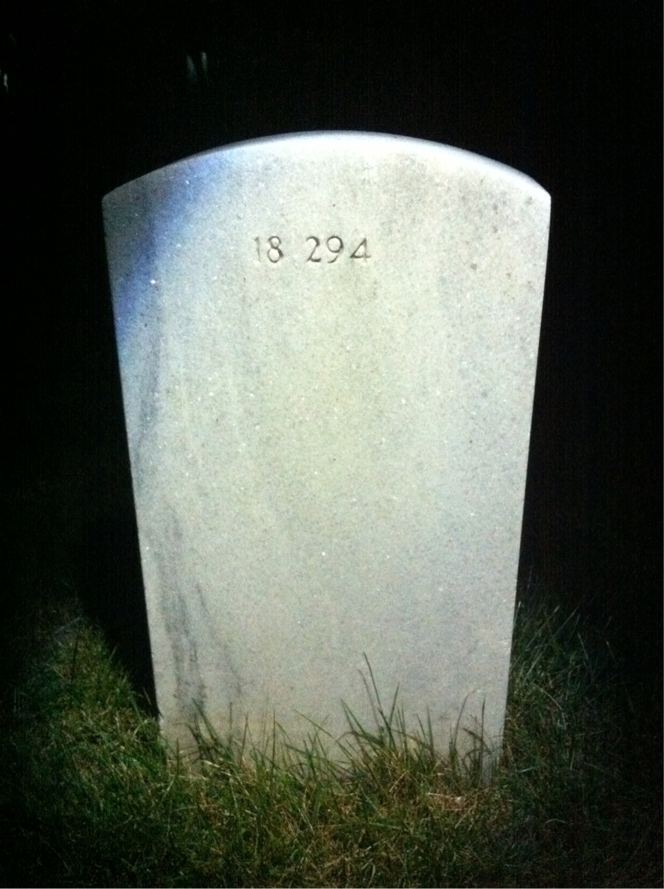Back of headstone — Thomas Morrison