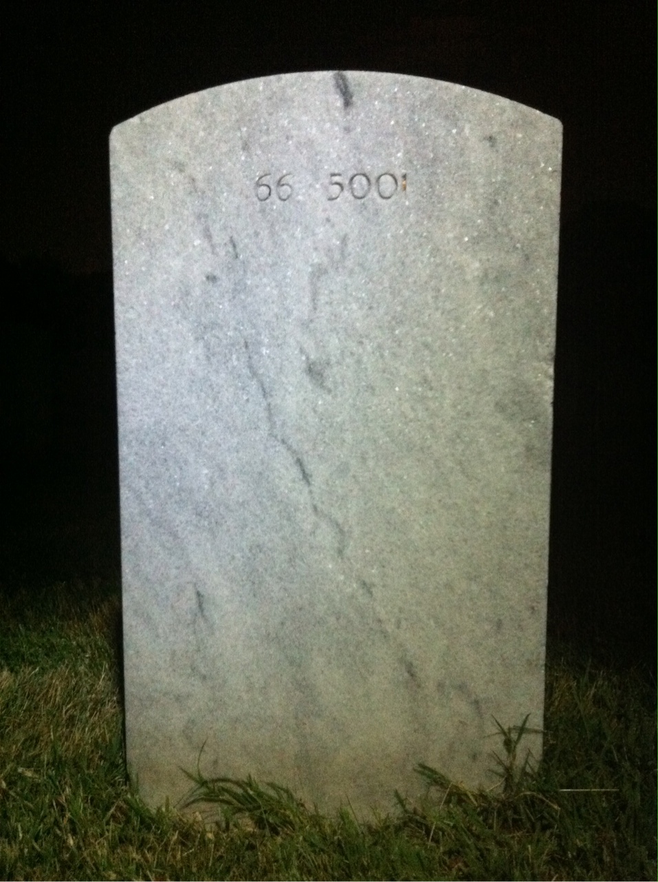 Back of headstone — Robert Moore