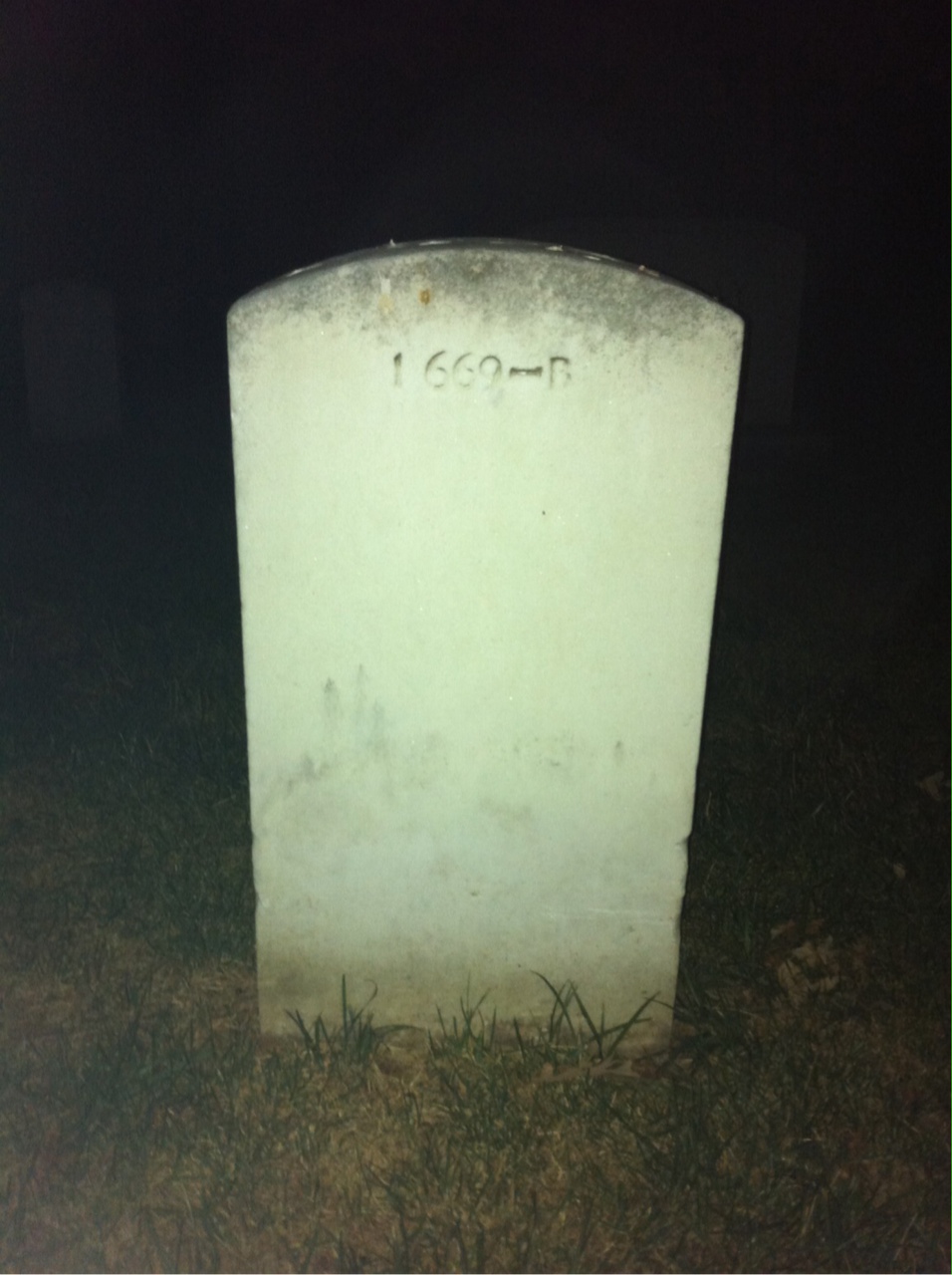 Back of headstone — Matthew Becker