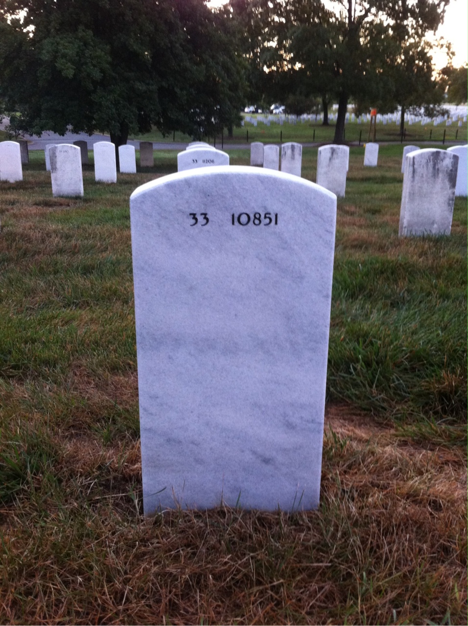 Back of headstone — Clarke Latten