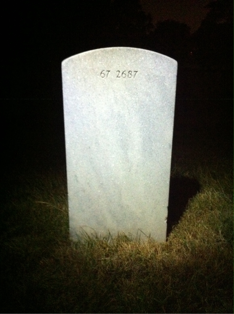 Back of headstone — Thomas Michael Jensen