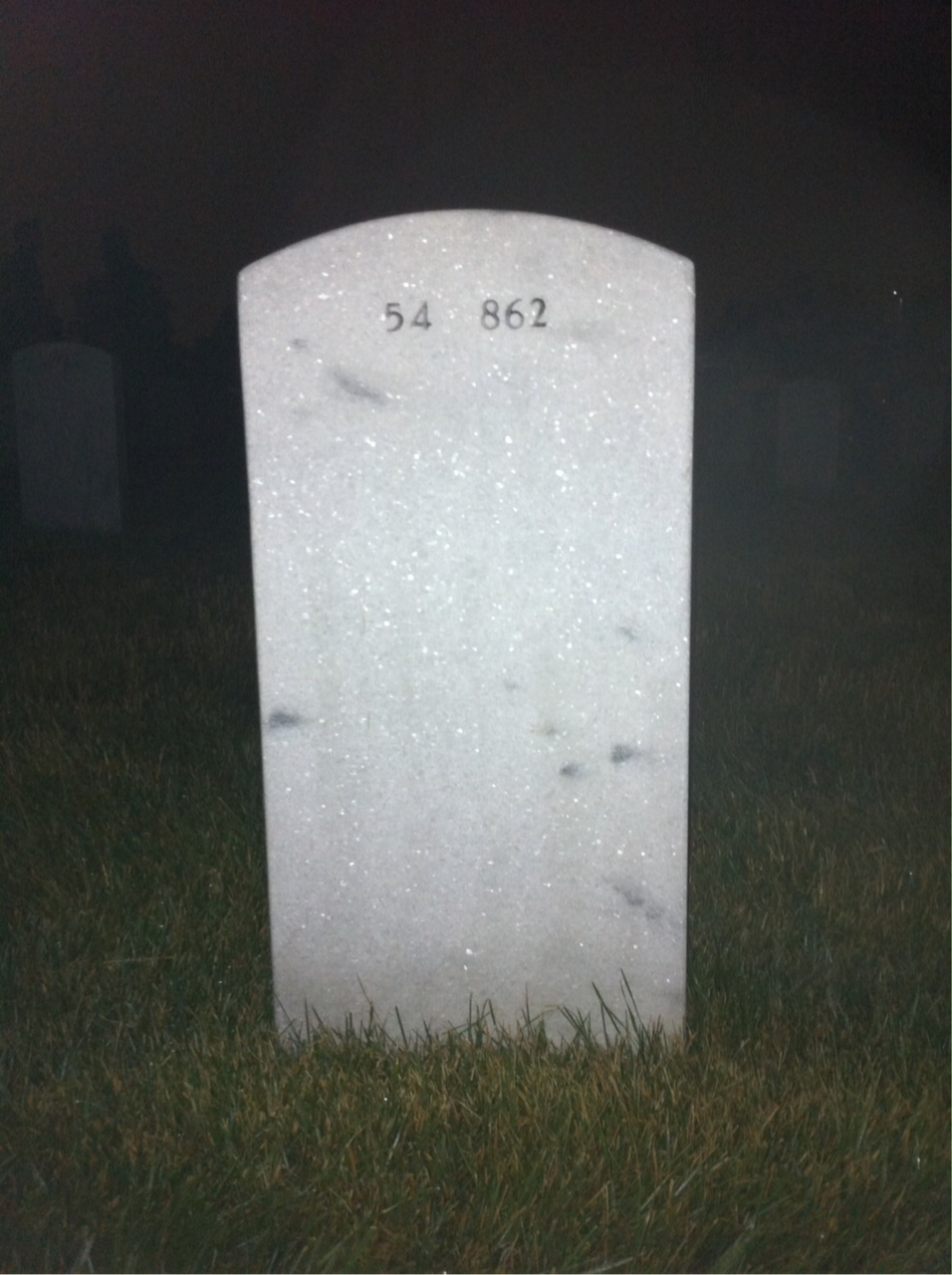 Back of headstone — Howard Johnson