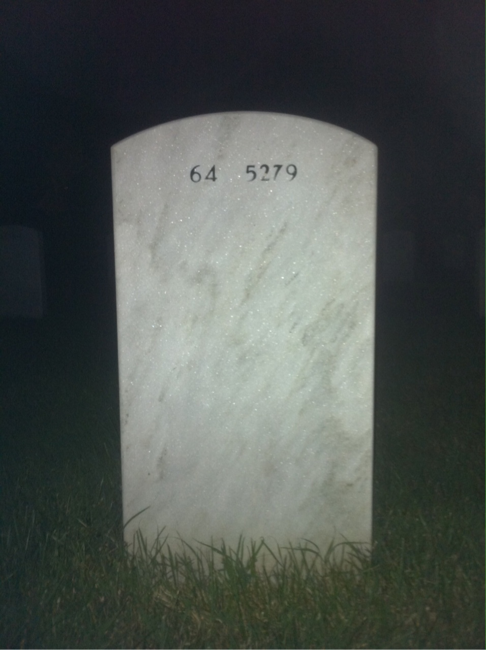 Back of headstone — William O'Neill