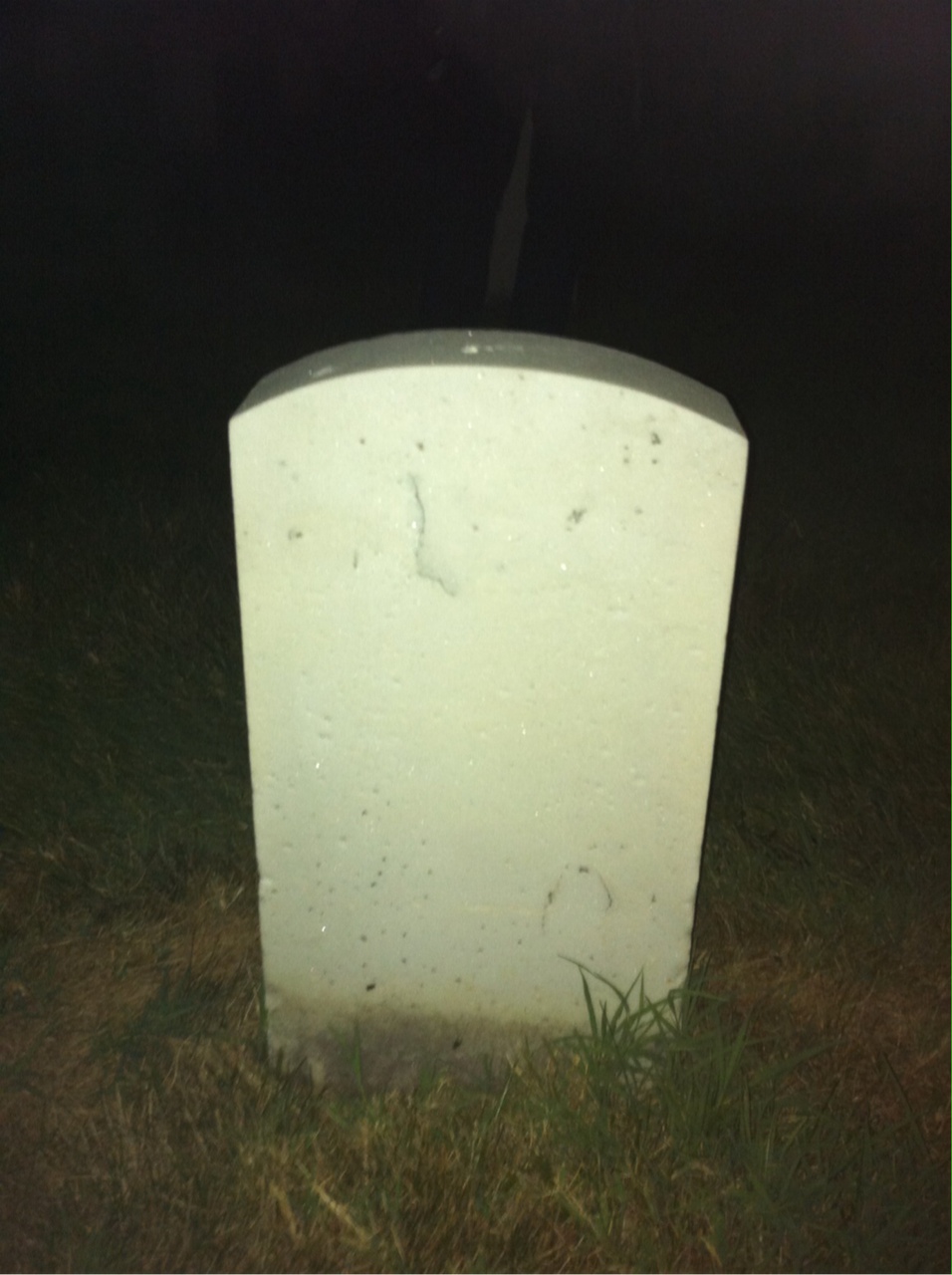 Back of headstone — James Minor