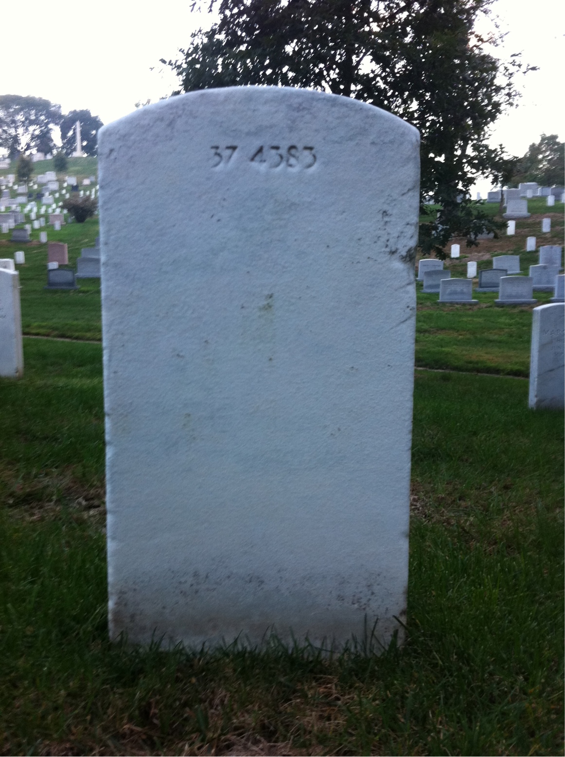 Back of headstone — Joseph Murnane