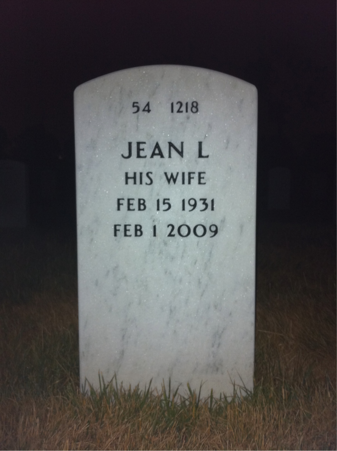 Back of headstone — William Crabbe