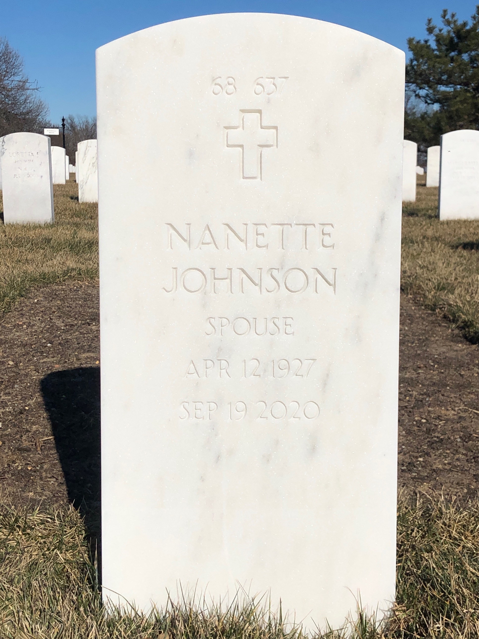 Back of headstone — Charles Quill