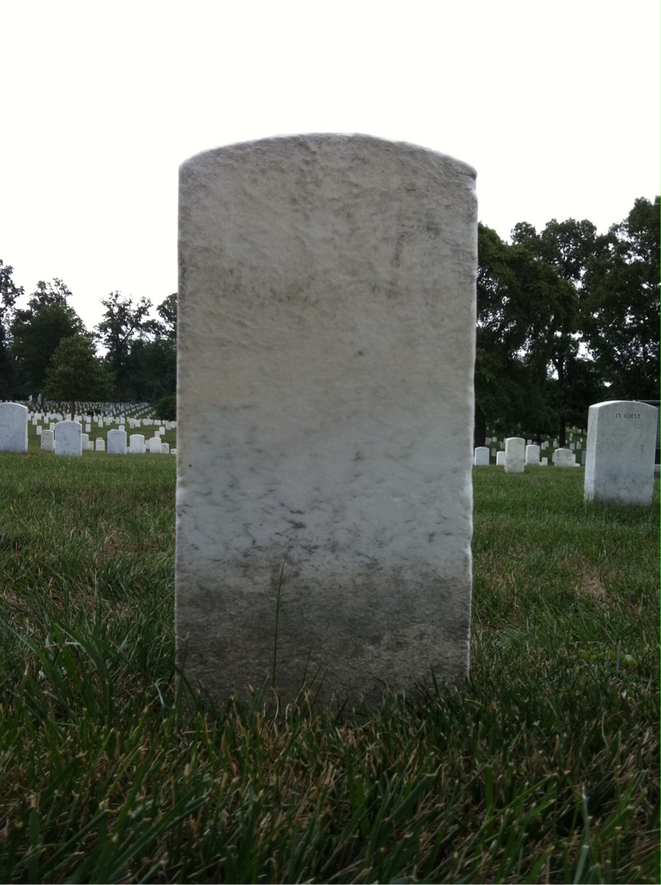 Back of headstone — David Beechdolp