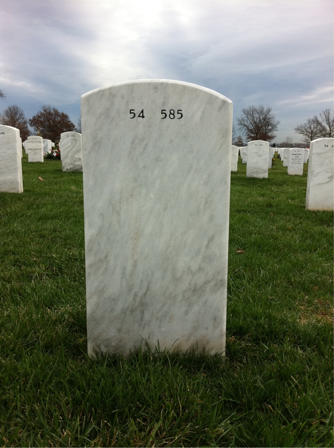 Back of headstone — Timothy Freeman