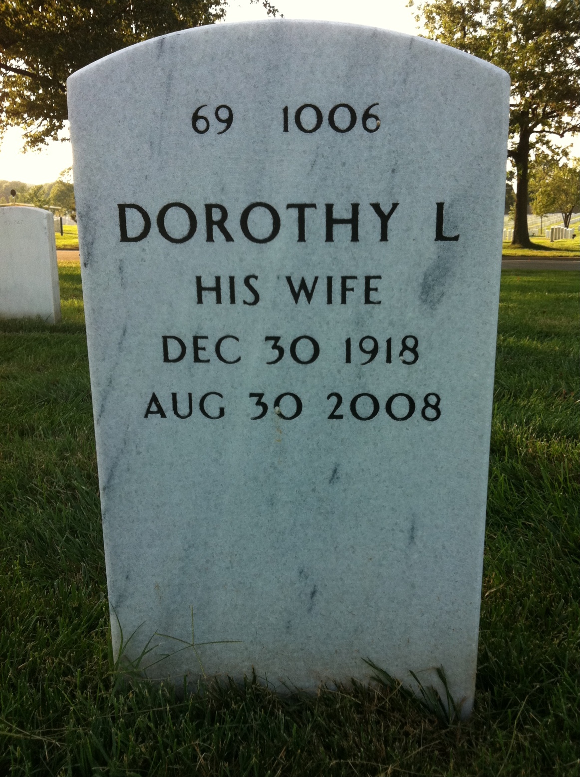 Back of headstone — Frank Mcfail