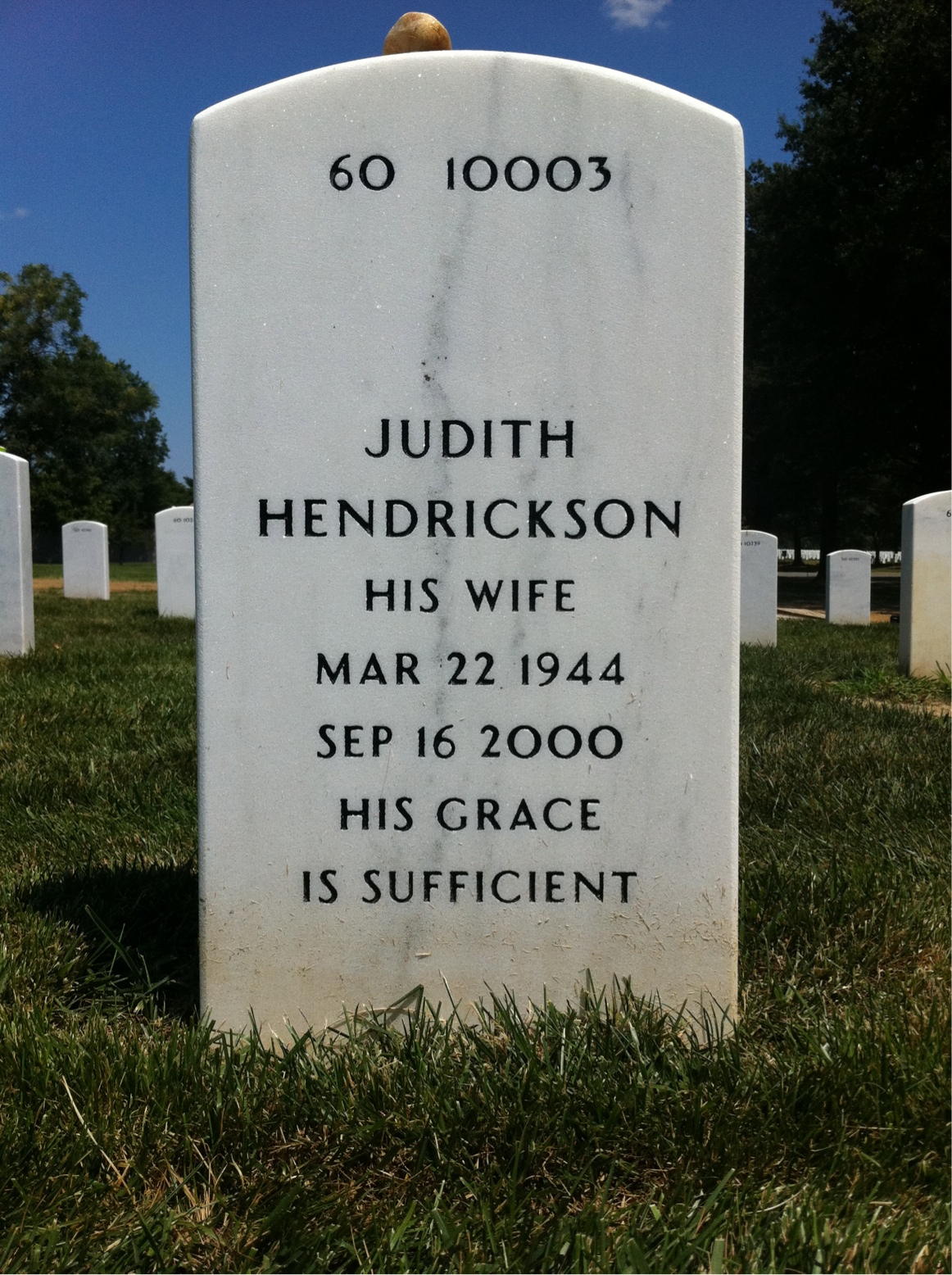 Back of headstone — Richard Moore