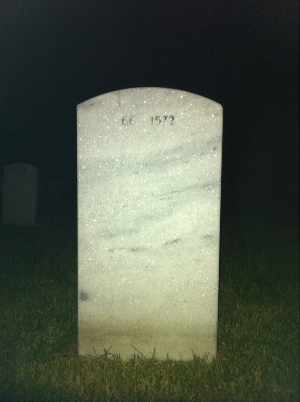 Back of headstone — John Sims