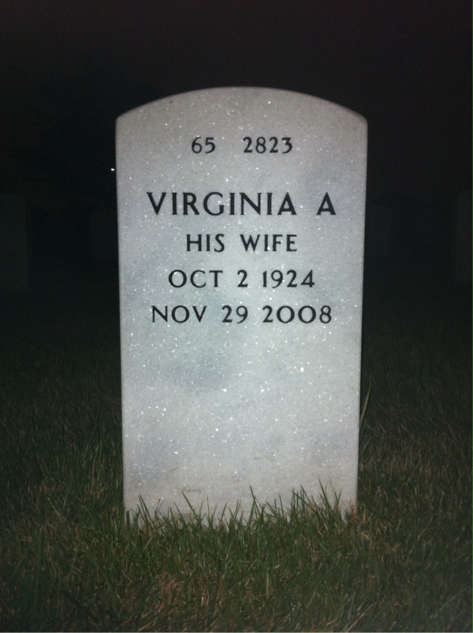 Back of headstone — Robert Mcmath